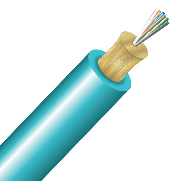 BendSafe® 6 Strand OM3 Distribution TB Plenum - Bulk per Ft.